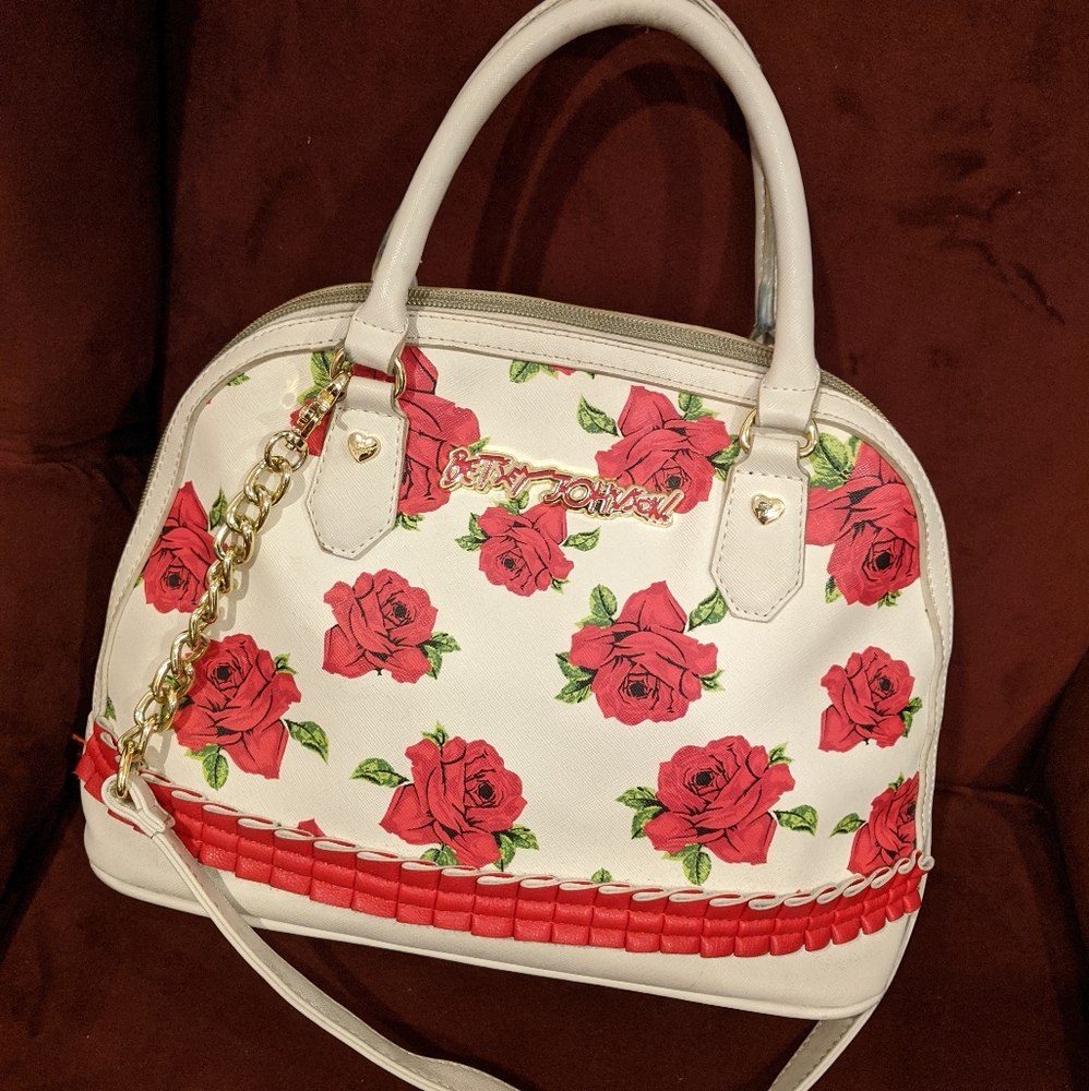 Betsey Johnson Rose Patterned Bag